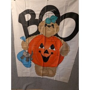 VIP CRANSTON BOO Halloween Fabric Panel Teddy Bear Pumpkin Cat 36x44